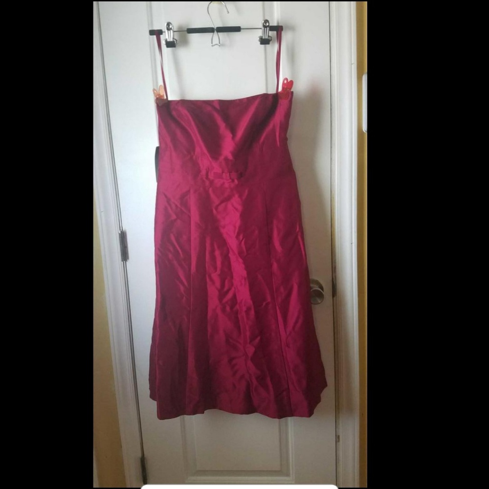 Red Strapless Dress